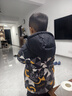 361°儿童羽绒服2025冬季男中大童连帽加厚防风保暖外套 黑120 实拍图