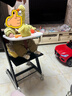小主早安（BeBeMorning）成长椅儿童餐椅婴儿餐桌座椅宝宝家用高脚椅榉木吃饭学习-暗夜黑 实拍图