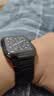 JINGZ适用苹果手表iwatch s10/s11表带纯钛金属ultra3/2钛合金apple watch磁吸9/8/7/6米兰尼斯夏季男女 工字款【黑色】纯钛45/46/44/49mm 实拍图