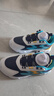 361°儿童跑鞋25秋冬男女童3-14岁缓震旋钮扣革面运动鞋 蓝32 实拍图