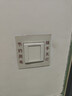 NVC雷士电工开关插座 防溅盒面板白板86面板 超薄插座面板 N29白色 实拍图