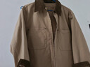 优衣库女装休闲拉链短茄克/外套巴恩风翻领时尚夹克 新款479208 32 深米色 S /155/80A 实拍图