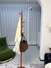 小匠材衣帽架实木挂衣架卧室落地简易衣服架子胡桃色圆盘款 实拍图
