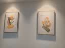 猫九酱餐厅装饰画花卉绿植两联奶油风客厅走廊过道挂画高级感客厅餐厅 实拍图