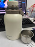 乐扣乐扣（LOCK&LOCK）大容量保温杯女士分享带盖水杯壶户外双饮杯高颜值 象牙白 1000ml 实拍图