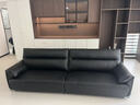 芝华仕（CHEERS）真皮艺沙发黑色客厅2025新款小户型直排芝华士3095黑三 实拍图