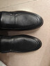 红蜻蜓男鞋秋冬男士爸爸一脚蹬软面皮商务休闲皮鞋男WTA42860 黑色43 实拍图