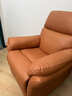 左右沙发功能皮感科技布单人沙发单椅DZY6010 暮光橙31055 实拍图