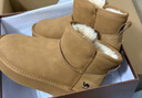 骆驼（CAMEL）雪地靴女简约厚底棉鞋百搭加绒加厚保暖靴 L24W275721 驼色 39  实拍图