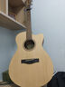 雅马哈（YAMAHA）吉他F310/F400/F600初学者新手入门乐器成人专业电箱款民谣木吉它 FS400C NS【适合女生】原色 40英寸【全套配件】 实拍图