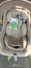 怡戈（Ekobebe）小元宝婴儿提篮式儿童安全座椅汽车用宝宝车载睡篮新生儿0-15个月 护脊版-奶油米【一篮三用】 实拍图