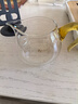 一品工坊台湾公道杯高硼硅玻璃公杯纯手工加厚大号分茶器茶海茶道茶具配件 黄把280ML【小巧型】 实拍图