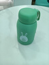 【京东物流送货上门】萌萌兔卡通水杯女牛奶玻璃杯创意便携杯子 绿色萌萌兔 330ml 1只 实拍图