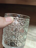 宝石纹玻璃杯INS风高颜值洋酒杯透明家用加厚鸡尾酒调酒啤酒杯子 宝石杯200ml*1 实拍图
