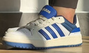 adidas ENTRAP美式校园风运动少年感复古篮球风板鞋男女阿迪达斯   白/蓝   45 实拍图