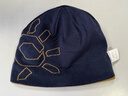 凯乐石（KAILAS）滑雪罗纹针织帽时尚保暖防寒户外运动登山徒步中性毛线帽 苍黄/深淀蓝KF2467505 均码 实拍图