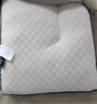洁丽雅（Grace）枕芯枕头 颈椎枕分区针织按摩枕水立方中枕45*70cm 白色 一对装  实拍图