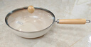 爱仕达炒锅无氟涂层有钛陶瓷不粘迷你一人食平底小炒锅燃气电磁炉通用 轻量不粘小炒锅丨带盖丨 24cm 实拍图