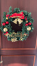 多美忆圣诞节装饰品圣诞花环圣诞树场景布置圣诞挂藤花环30CM红结花环 实拍图