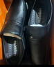老人头（LAORENTOU）皮鞋男士商务鞋套脚正装鞋牛皮爸爸鞋耐磨驾车鞋 LJD587 黑 40 实拍图