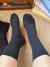 浪莎袜子男女红袜纯棉本命年踩小人秋冬季男士休闲袜抗菌 踩小人黑色5双装-男款 均码 实拍图