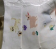 全棉时代婴儿隔汗巾纱布吸汗儿童幼儿园宝宝纯棉垫背巾小猫小鹿小鸟3条/袋 实拍图