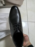 红蜻蜓正装商务加绒皮鞋德比鞋内增高婚鞋男 WTA73761ZA黑色增高绒里40 实拍图
