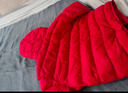 鸭鸭（YAYA）儿童轻薄羽绒服短款小童中大童连帽男女童2023秋冬洋气童装外套 中国红 140 实拍图