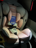 Heekin德国 儿童安全座椅汽车用0-4-12岁婴儿宝宝360度旋转ISOFIX硬接口 尊享粉(遮阳棚+上拉带+侧保护) 实拍图