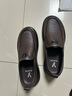意尔康男鞋秋季羊皮舒适一脚蹬皮鞋男软面套脚商务休闲鞋 59171W 棕色39 实拍图