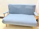 宜王巢可折叠沙发床两用单人双人小户型客厅懒人沙发床多功能网红奶油风 【加厚款】灰色海绵款+德邦送货上门 120*190cm[送三个抱枕]（90%选择） 实拍图