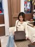 MILDREN KROE包包女款2026年新款大容量托特包MK女包七夕情人节礼物送老婆女友 咖啡色【精美礼盒包装】 实拍图