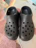 卡骆驰（CROCS）檀健次同款经典泡芙洞洞鞋百舒适男沙滩鞋女鞋休闲鞋|207521 黑色-001(含智必星) 44 (280mm) 实拍图