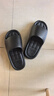 HIPANDA拖鞋男士EVA厚底踩屎感室内居家用防滑耐穿外穿凉拖女 黑色 40-41 实拍图