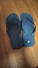 夏季潮流人字拖防滑外穿休闲男士沙滩耐磨泰国拖鞋大款象韩版防臭 黑色 44-45 实拍图