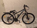 凤凰免安装山地自行车成人男女学生可锁减震变速油碟双培林轴承山地车 灰色/铝合金培林轴承/全组装 26英寸（身高155-180左右） 线碟/24速禧玛诺M315指拨+TZ500变速 实拍图