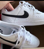 耐克男子透气平底运动鞋冬季板鞋NIKE COURT VISION LOW DH2987 101白色/黑/白色 42 实拍图