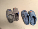 大嘴猴（paul frank）棉拖鞋男士秋冬季室内家居拖鞋毛绒保暖厚底棉鞋男款深蓝280PF607 实拍图
