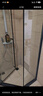 九牧（JOMOO） 【定制】极窄钻石淋浴房一体式干湿分离淋浴隔断沐浴房赠石基E17 枪灰型材（内外双开） 【光玻】900*1000*2000mm 实拍图