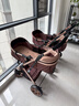 ANGI BABY婴儿推车可坐可躺婴儿车轻便折叠新生儿减震高景观双向儿童手推车 轻奢香槟金【一键收车+四轮EVA】 实拍图