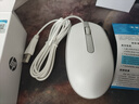 惠普（HP）M10鼠标 有线鼠标 商务办公男女生通用USB接口即插即用无需驱动人体工学有线鼠标 白色 实拍图