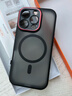魔杰乐 适用苹果17promax手机壳磁吸充电iPhone16promax手机保护套沙漠色全包防摔软胶肤感磨砂简约轻奢 磁吸黑色【莱卡系列-金属镜头圈】 iPhone16Pro 实拍图