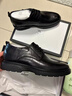 海澜之家HLA皮鞋男商务休闲秋冬正装德比鞋子HAAPXM1EBH090 黑色增高款41 实拍图