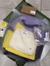 不莱玫微笑书包高中通勤背包轻便大容量双肩包电脑包简约时尚 黄紫色【黄子弘凡同款】 实拍图