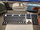 达尔优（dareu）EK815机械合金版 机械键盘 有线键盘 游戏键盘 108键 单光 多键无冲 吃鸡键盘 黑银黑轴 实拍图
