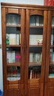 小木窝实木书柜 胡桃木书柜玻璃门收纳储物橱架落地柜中式书房置物书架 四门书柜（2+2） 组装 实拍图