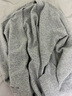 优衣库男装女装柔软绵羊毛V领针织开衫/毛衣毛衫外套478547 04 烟灰色 M /170/92A 实拍图