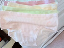 FitonTon5条装内裤女纯棉裆女士内裤抑菌中腰少女天气云朵系列 XL 实拍图