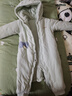童泰（TONGTAI）婴儿连体衣冬季纯棉夹棉宝宝衣服新生儿连帽哈衣爬服绿色80cm 实拍图