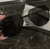 海澜之家（HLA）偏光太阳镜 时尚飞行员墨镜男防紫外线开车专用眼镜女 黑框黑灰片 实拍图